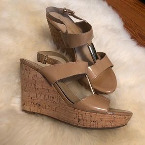 Arturo Chiang Shoes Nude Wedges Comfortable Cork Heel Poshmark